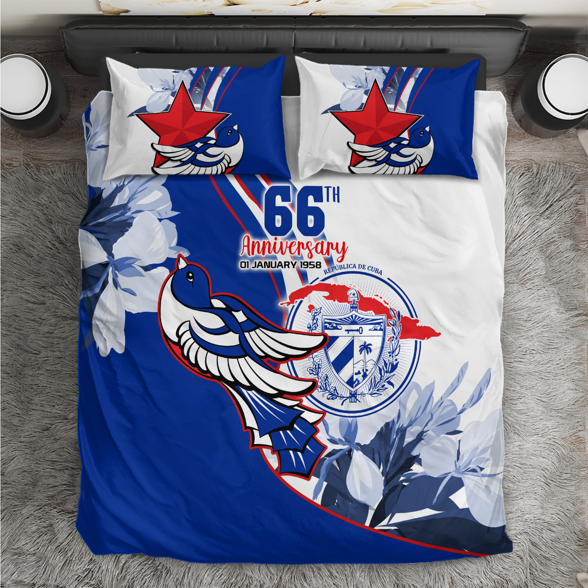 Cuba Triumph of the Revolution Personalized Bedding Set Freedom And Liberty LT9 - Wonder Print Shop