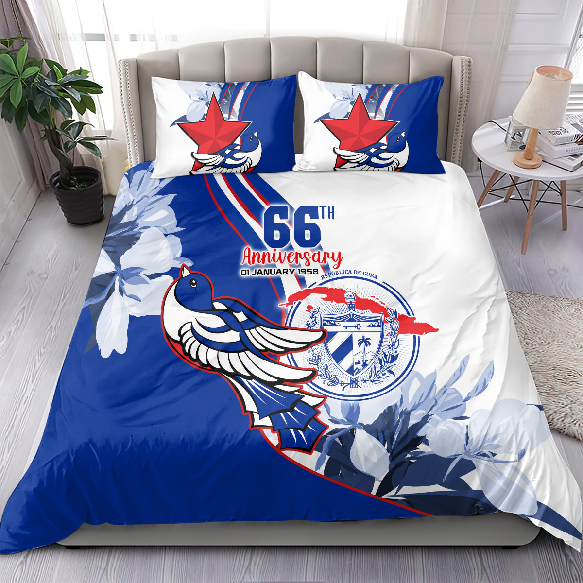 Cuba Triumph of the Revolution Personalized Bedding Set Freedom And Liberty LT9 - Wonder Print Shop