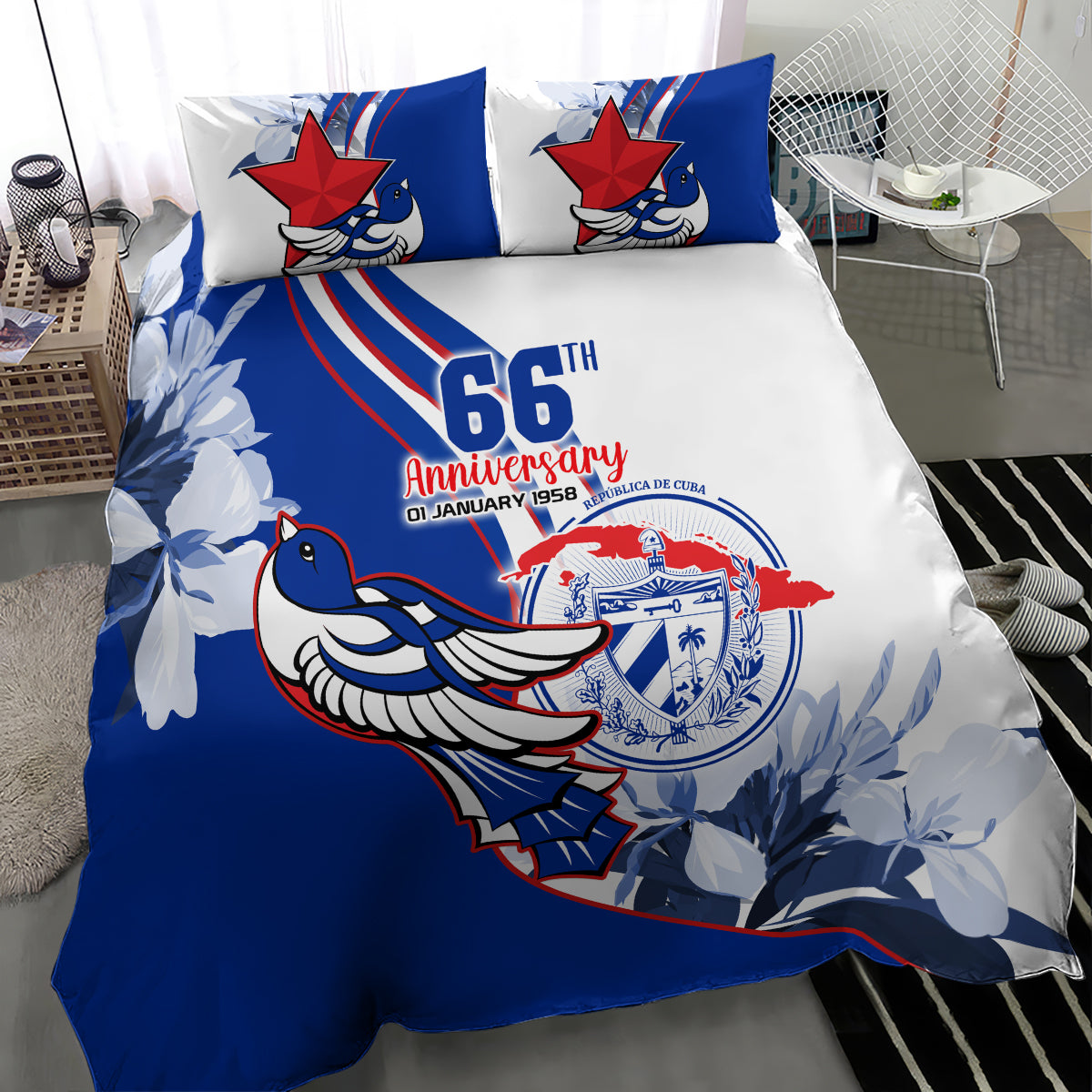 Cuba Triumph of the Revolution Personalized Bedding Set Freedom And Liberty LT9 - Wonder Print Shop