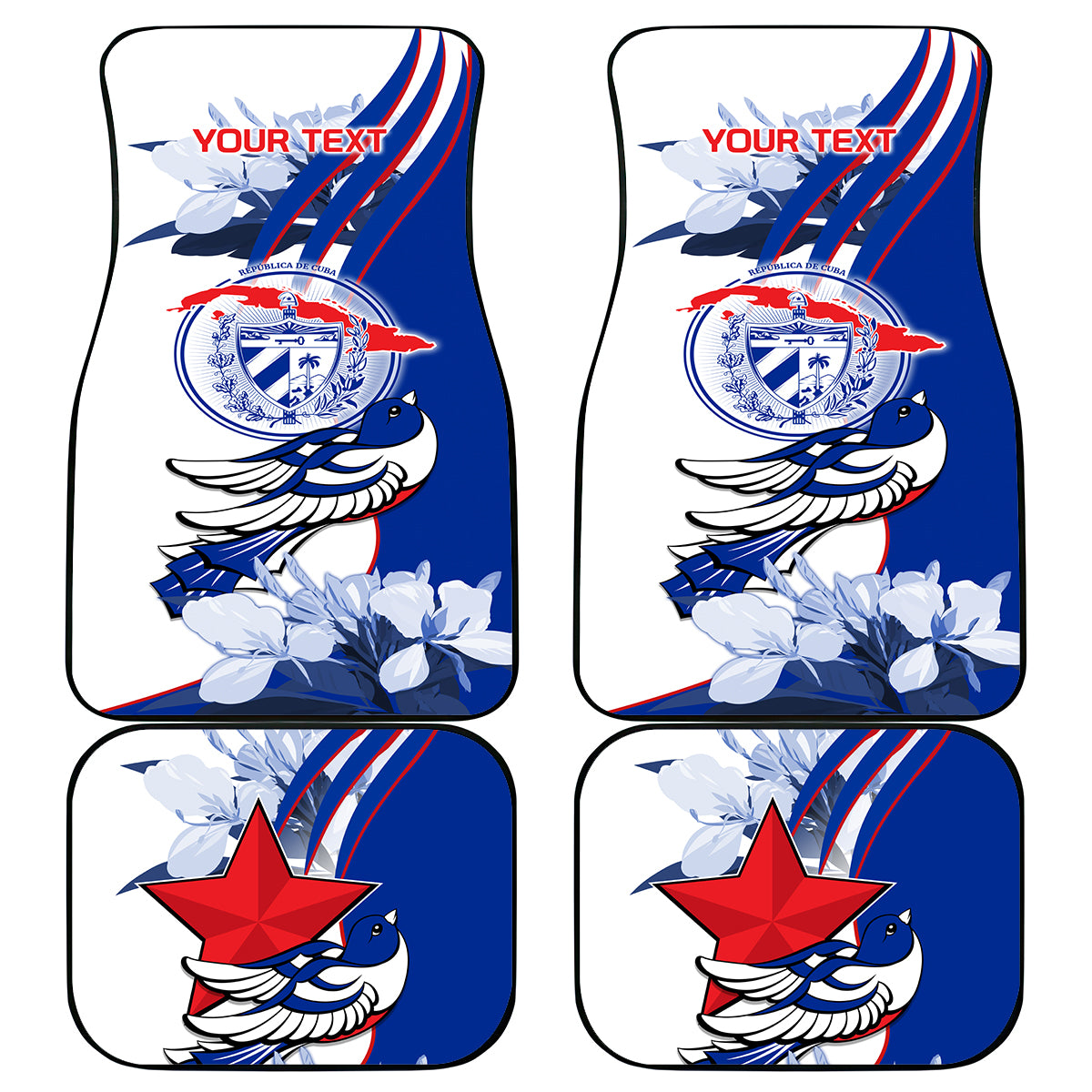 Cuba Triumph of the Revolution Personalized Car Mats Freedom And Liberty LT9 - Wonder Print Shop