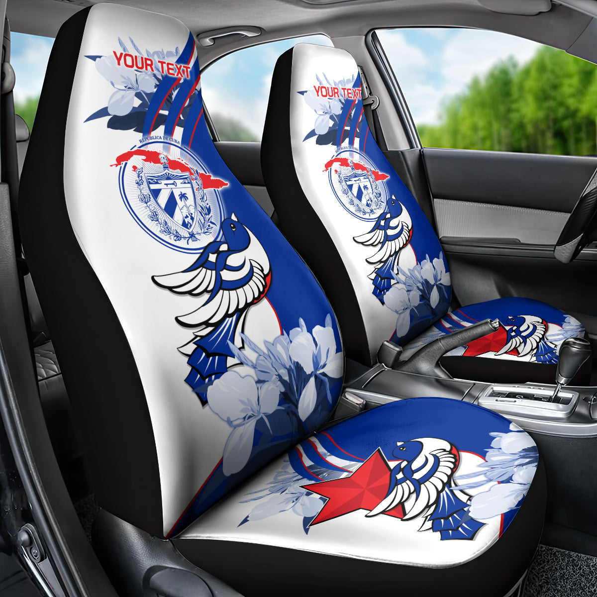 Cuba Triumph of the Revolution Personalized Car Seat Cover Freedom And Liberty LT9 - Wonder Print Shop