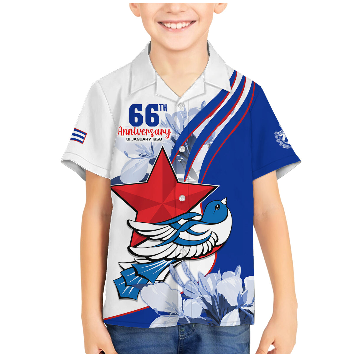 Cuba Triumph of the Revolution Personalized Family Matching Mermaid Dress and Hawaiian Shirt Freedom And Liberty LT9 - Wonder Print Shop