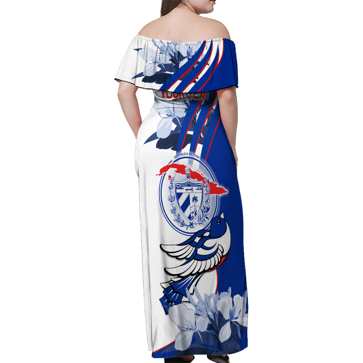 Cuba Triumph of the Revolution Personalized Family Matching Off Shoulder Maxi Dress and Hawaiian Shirt Freedom And Liberty LT9 - Wonder Print Shop