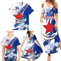 Cuba Triumph of the Revolution Personalized Family Matching Summer Maxi Dress and Hawaiian Shirt Freedom And Liberty - Wonder Print Shop