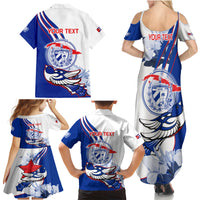 Cuba Triumph of the Revolution Personalized Family Matching Summer Maxi Dress and Hawaiian Shirt Freedom And Liberty - Wonder Print Shop