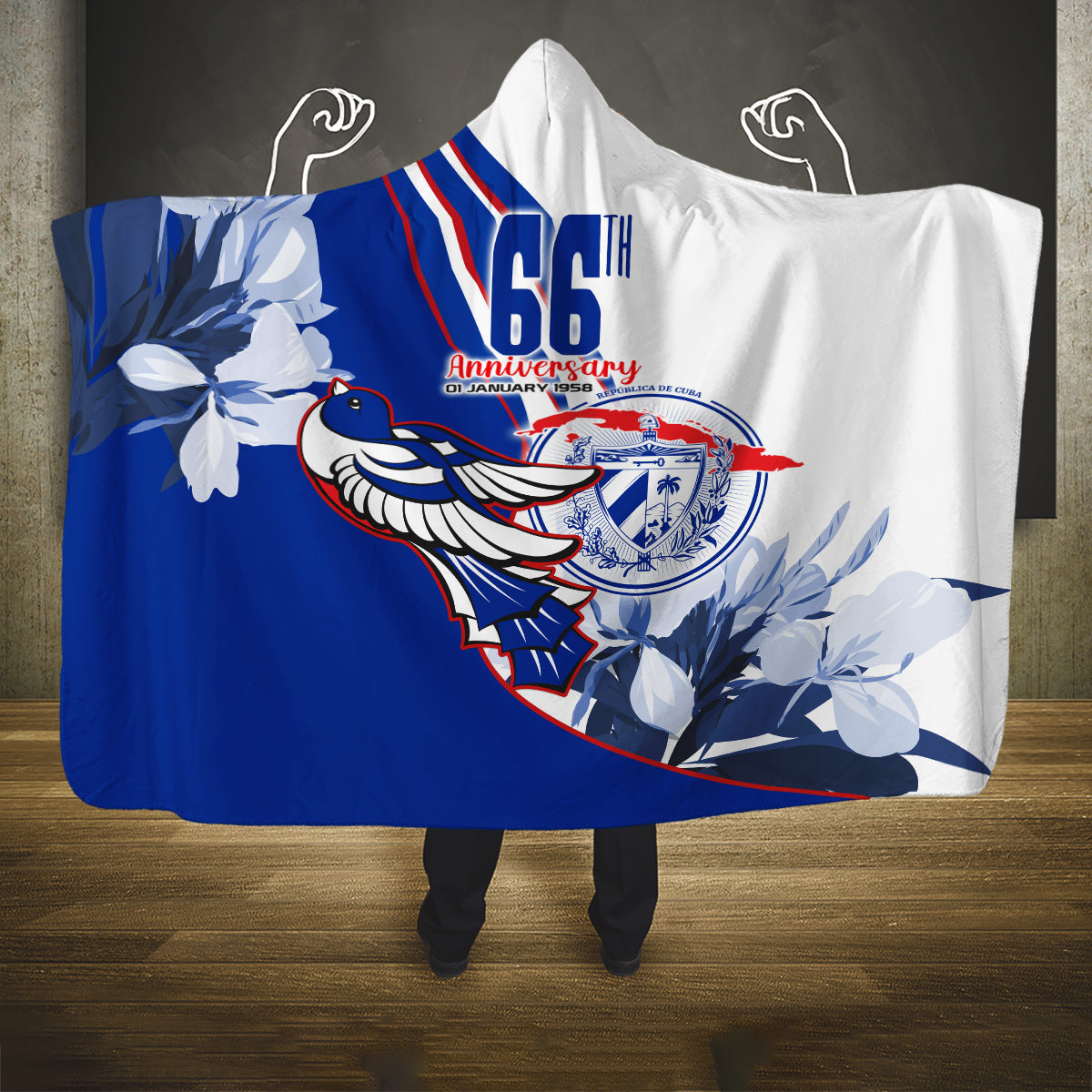 cuba-triumph-of-the-revolution-personalized-hooded-blanket-freedom-and-liberty