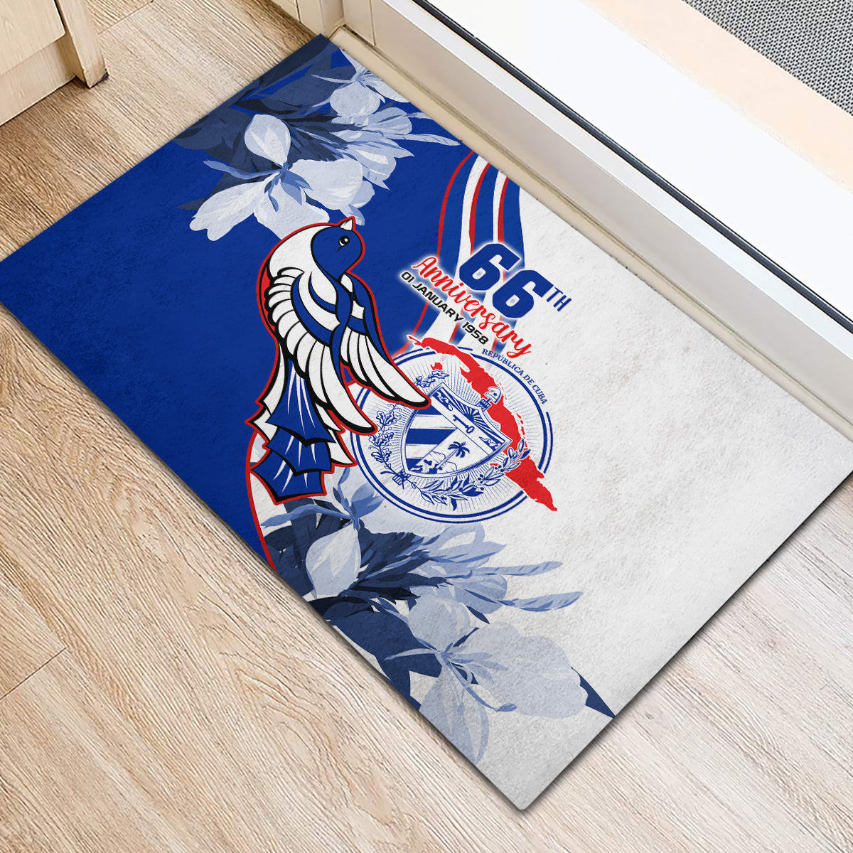 Cuba Triumph of the Revolution Personalized Rubber Doormat Freedom And Liberty - Wonder Print Shop