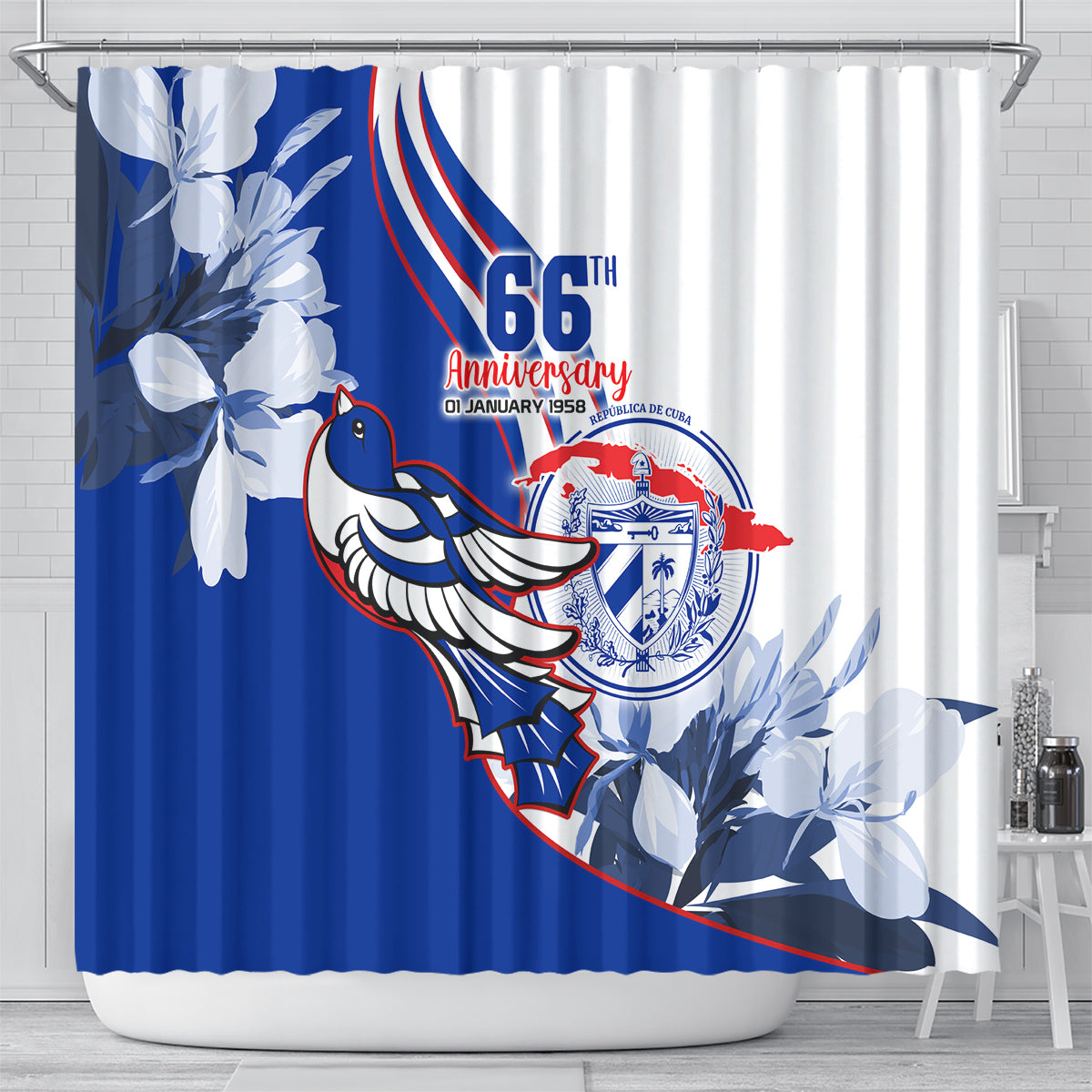 cuba-triumph-of-the-revolution-personalized-shower-curtain-freedom-and-liberty