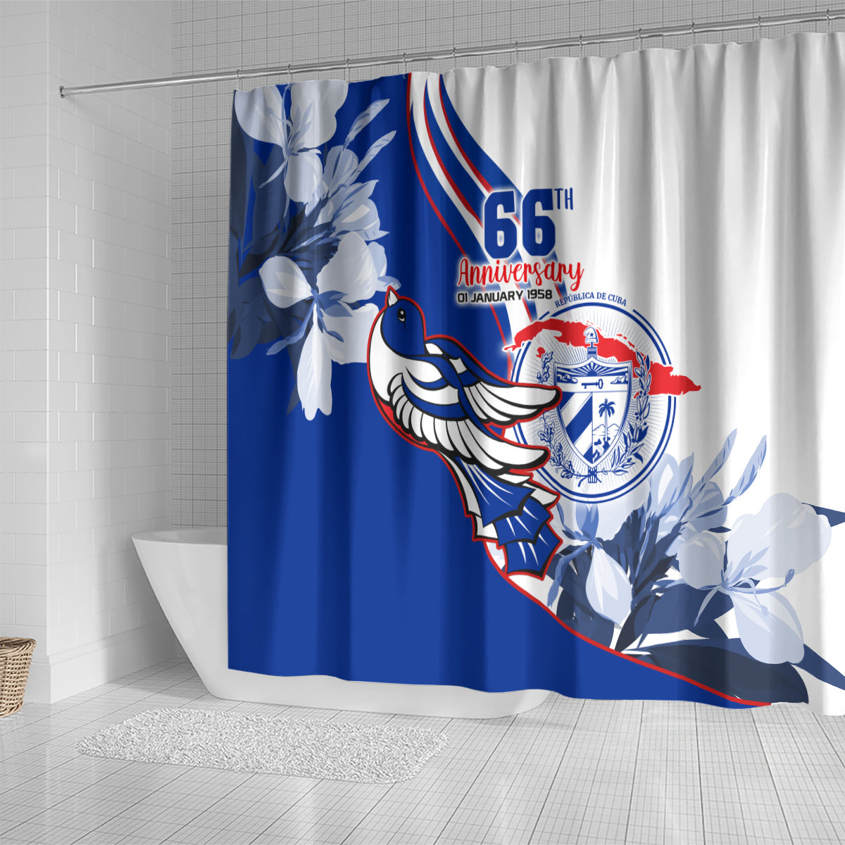 cuba-triumph-of-the-revolution-personalized-shower-curtain-freedom-and-liberty
