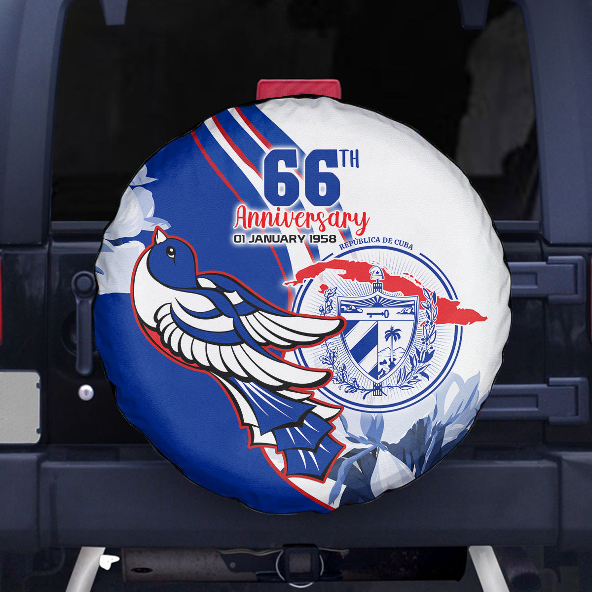 Cuba Triumph of the Revolution Personalized Spare Tire Cover Freedom And Liberty - Wonder Print Shop