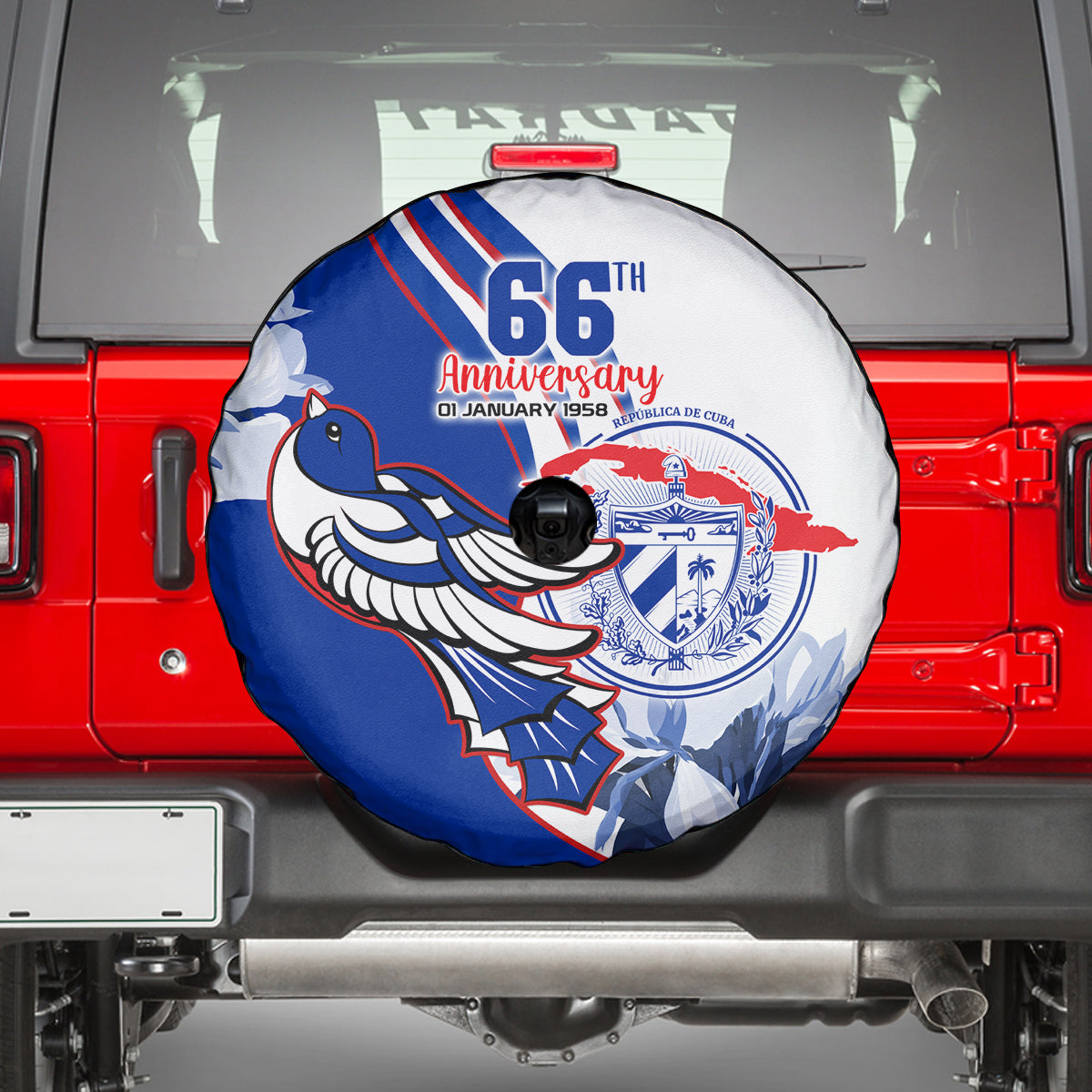 Cuba Triumph of the Revolution Personalized Spare Tire Cover Freedom And Liberty - Wonder Print Shop