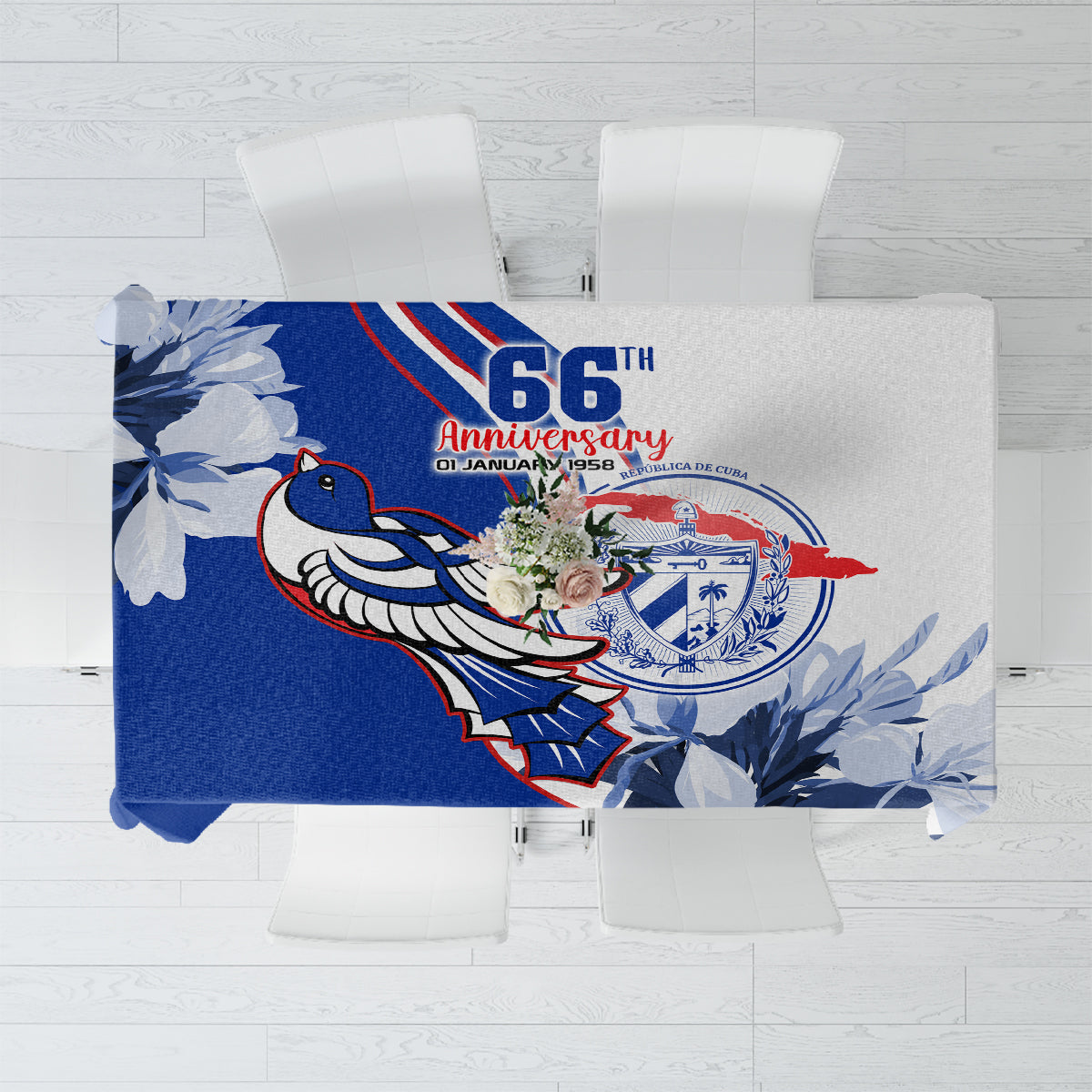 Cuba Triumph of the Revolution Personalized Tablecloth Freedom And Liberty - Wonder Print Shop