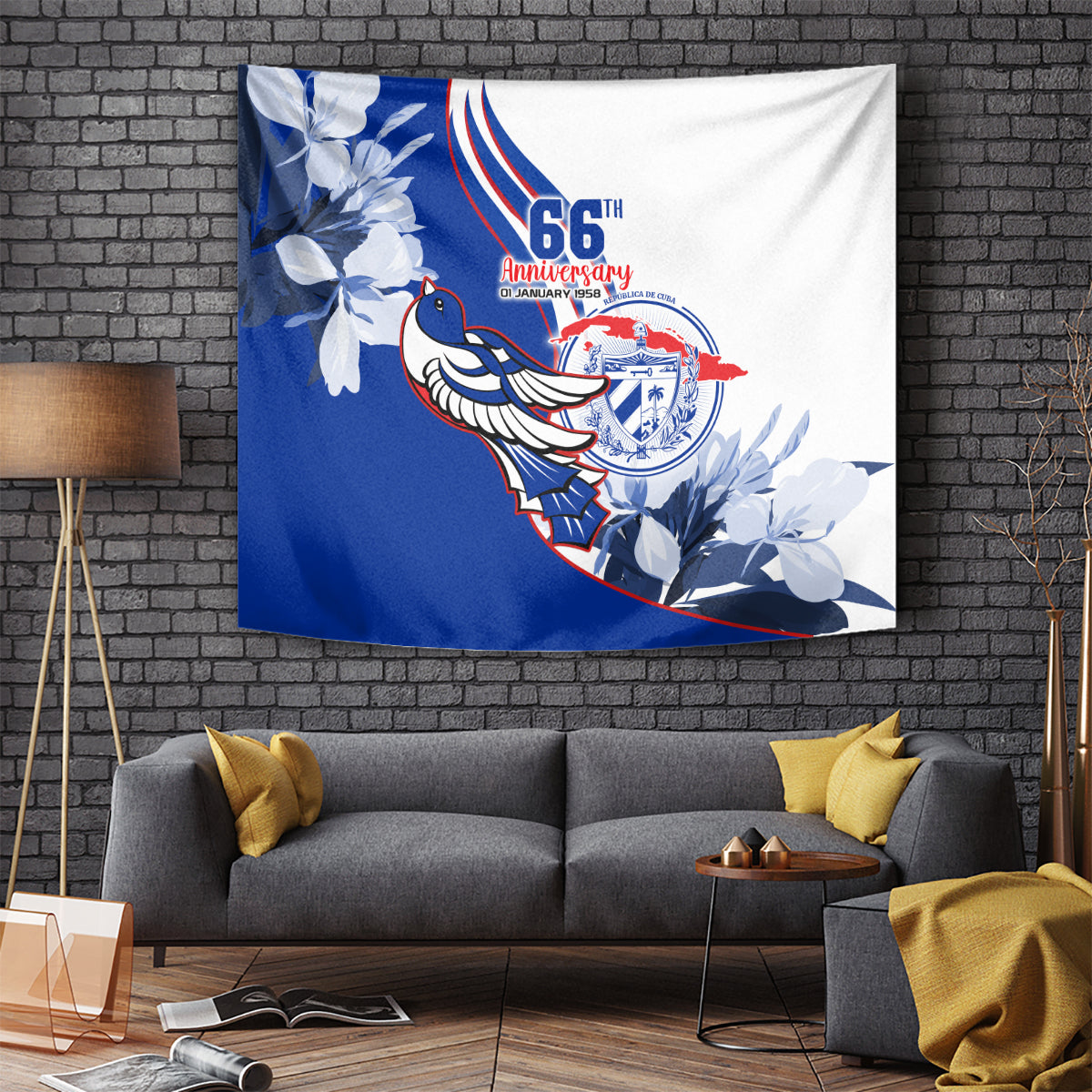 Cuba Triumph of the Revolution Personalized Tapestry Freedom And Liberty - Wonder Print Shop