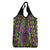 Mardi Gras Glitter Mask with Fleur-de-lis Grocery Bag
