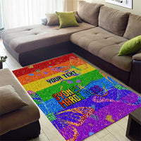 Sydney Mardi Gras Personalized Area Rug Pride Rainbow Glitter Colorful Style LT9 - Wonder Print Shop