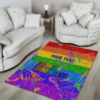 Sydney Mardi Gras Personalized Area Rug Pride Rainbow Glitter Colorful Style LT9 - Wonder Print Shop