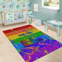 Sydney Mardi Gras Personalized Area Rug Pride Rainbow Glitter Colorful Style LT9 - Wonder Print Shop
