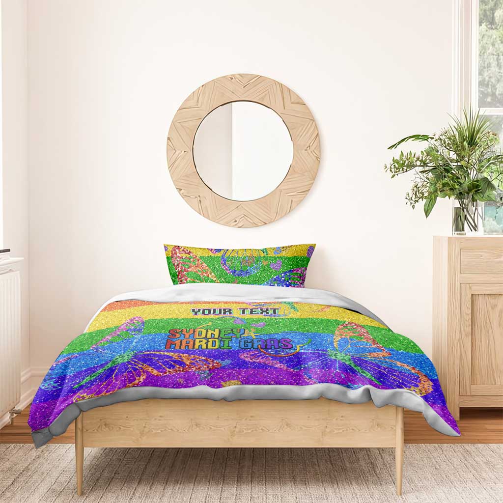 Sydney Mardi Gras Personalized Bedding Set Pride Rainbow Glitter Colorful Style LT9 - Wonder Print Shop