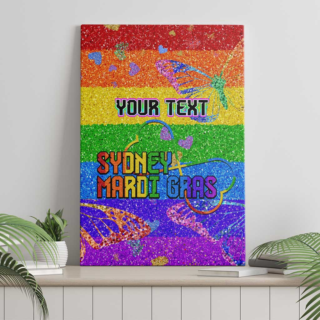 Sydney Mardi Gras Personalized Canvas Wall Art Pride Rainbow Glitter Colorful Style LT9 - Wonder Print Shop