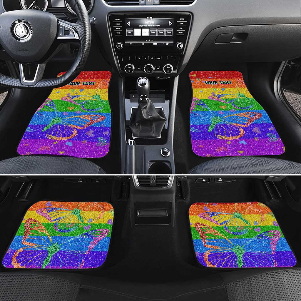 Sydney Mardi Gras Personalized Car Mats Pride Rainbow Glitter Colorful Style LT9 - Wonder Print Shop