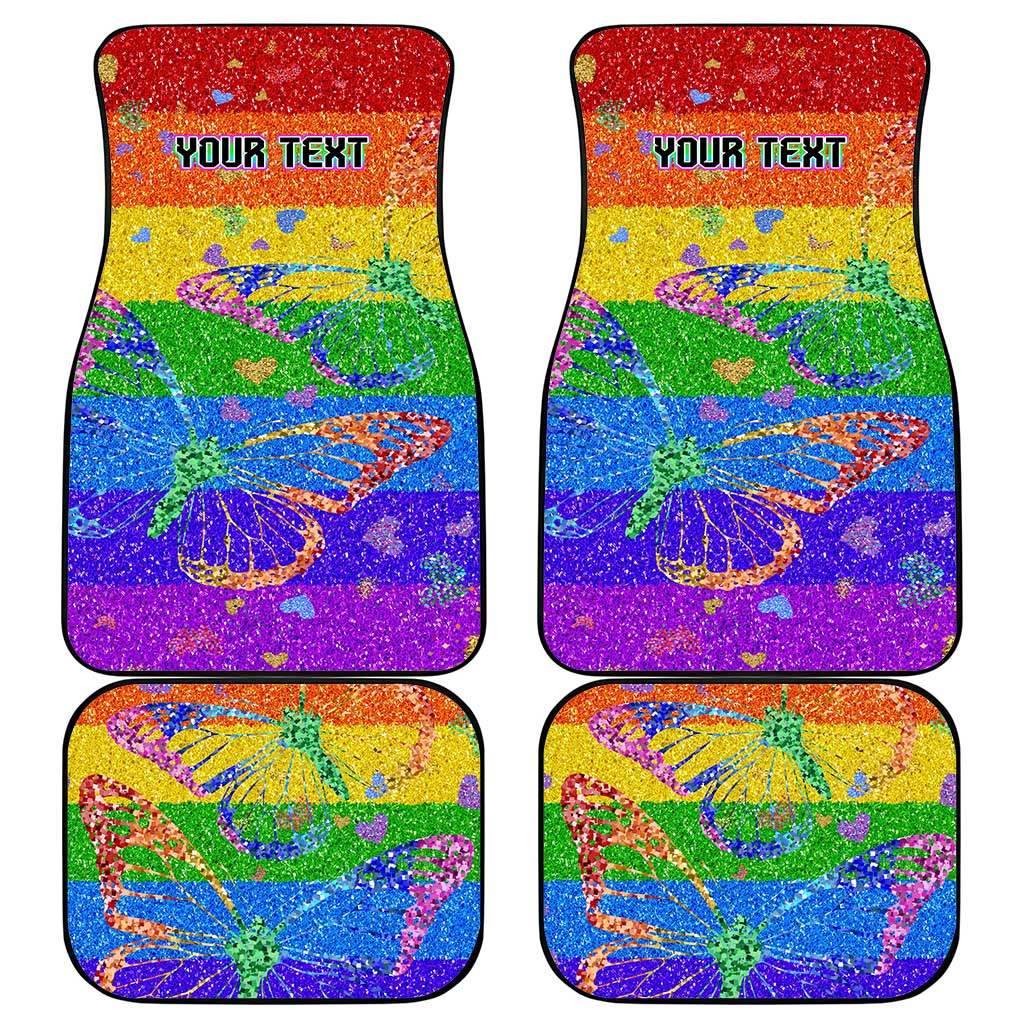 Sydney Mardi Gras Personalized Car Mats Pride Rainbow Glitter Colorful Style LT9 - Wonder Print Shop