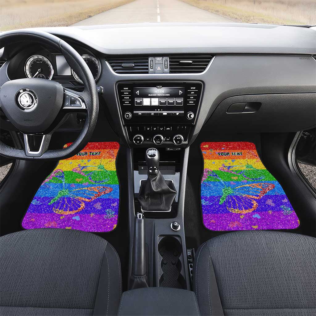 Sydney Mardi Gras Personalized Car Mats Pride Rainbow Glitter Colorful Style LT9 - Wonder Print Shop