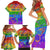 Sydney Mardi Gras Personalized Family Matching Short Sleeve Bodycon Dress and Hawaiian Shirt Pride Rainbow Glitter Colorful Style - Wonder Print Shop