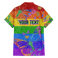 Sydney Mardi Gras Personalized Family Matching Short Sleeve Bodycon Dress and Hawaiian Shirt Pride Rainbow Glitter Colorful Style - Wonder Print Shop
