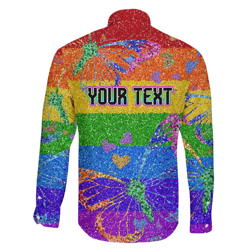 Sydney Mardi Gras Personalized Family Matching Short Sleeve Bodycon Dress and Hawaiian Shirt Pride Rainbow Glitter Colorful Style - Wonder Print Shop