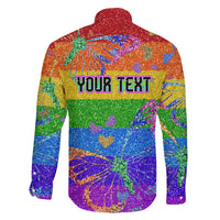 Sydney Mardi Gras Personalized Family Matching Short Sleeve Bodycon Dress and Hawaiian Shirt Pride Rainbow Glitter Colorful Style - Wonder Print Shop