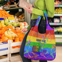 Sydney Mardi Gras Personalized Grocery Bag Pride Rainbow Glitter Colorful Style