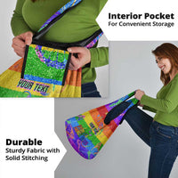 Sydney Mardi Gras Personalized Grocery Bag Pride Rainbow Glitter Colorful Style
