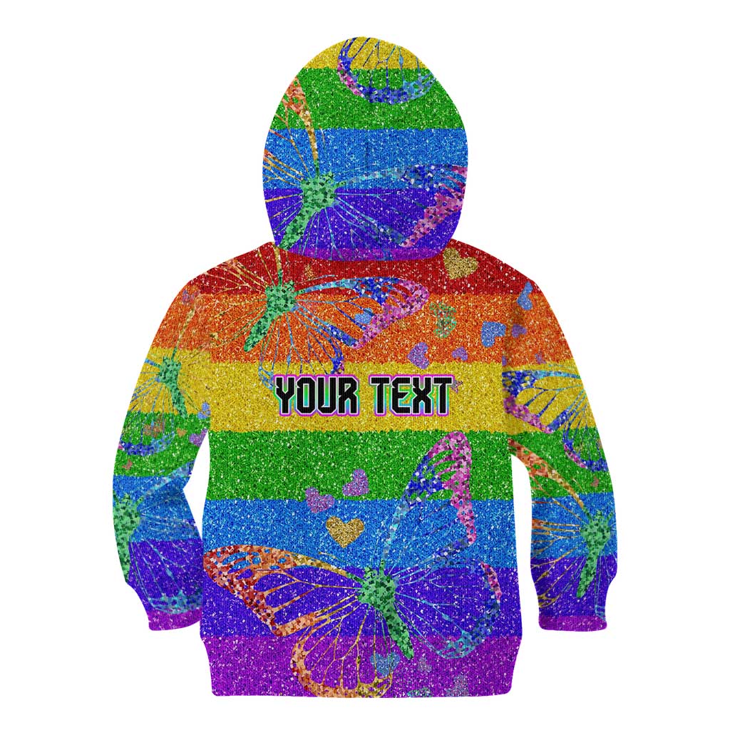 Sydney Mardi Gras Personalized Kid Hoodie Pride Rainbow Glitter Colorful Style - Wonder Print Shop