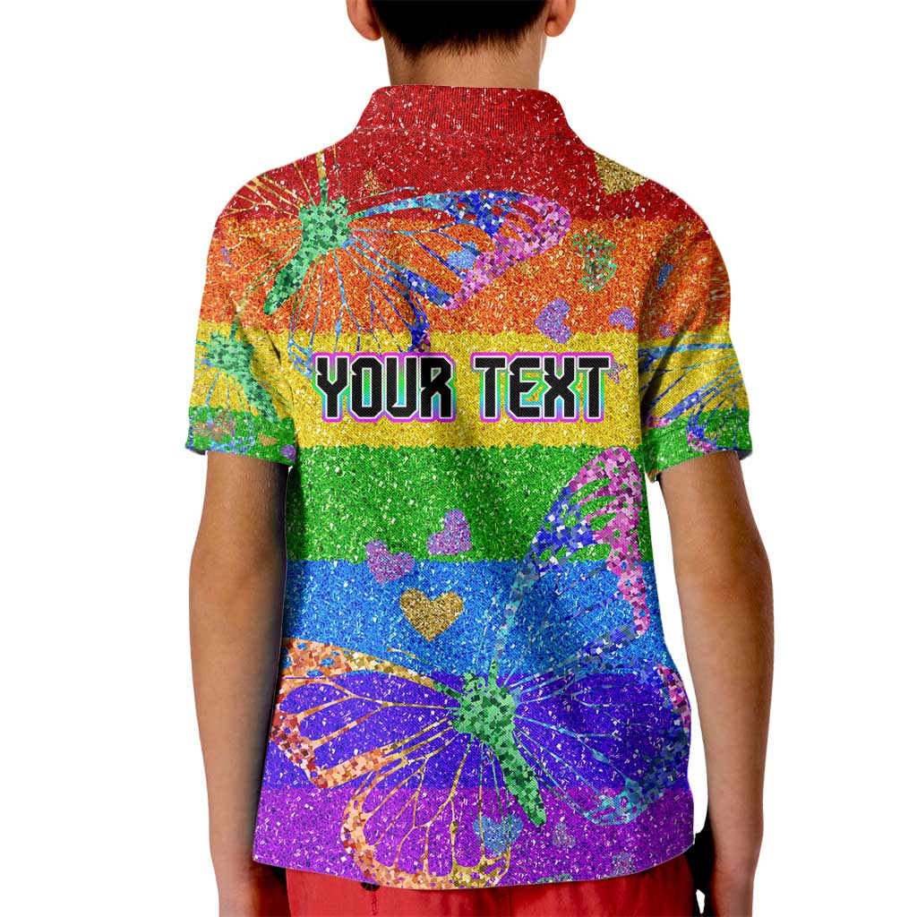 Sydney Mardi Gras Personalized Kid Polo Shirt Pride Rainbow Glitter Colorful Style - Wonder Print Shop