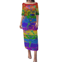 Sydney Mardi Gras Personalized Puletasi Pride Rainbow Glitter Colorful Style - Wonder Print Shop