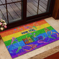 Sydney Mardi Gras Personalized Rubber Doormat Pride Rainbow Glitter Colorful Style - Wonder Print Shop