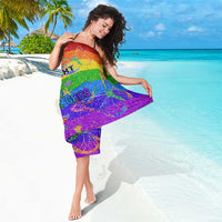 Sydney Mardi Gras Personalized Sarong Pride Rainbow Glitter Colorful Style - Wonder Print Shop