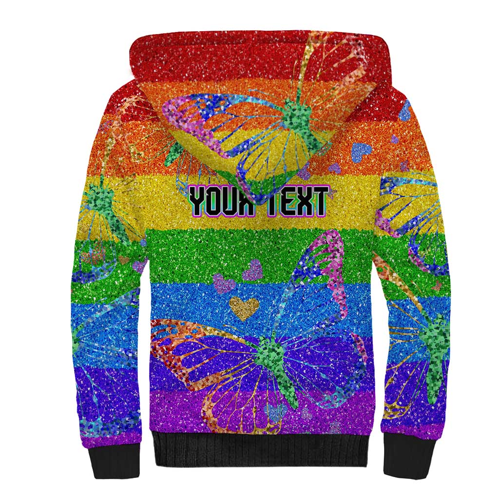 Sydney Mardi Gras Personalized Sherpa Hoodie Pride Rainbow Glitter Colorful Style - Wonder Print Shop