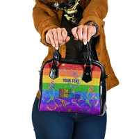Sydney Mardi Gras Personalized Shoulder Handbag Pride Rainbow Glitter Colorful Style