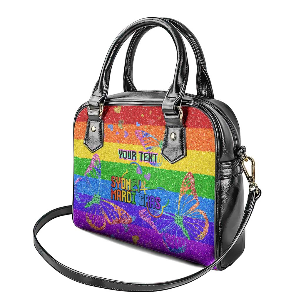 Sydney Mardi Gras Personalized Shoulder Handbag Pride Rainbow Glitter Colorful Style