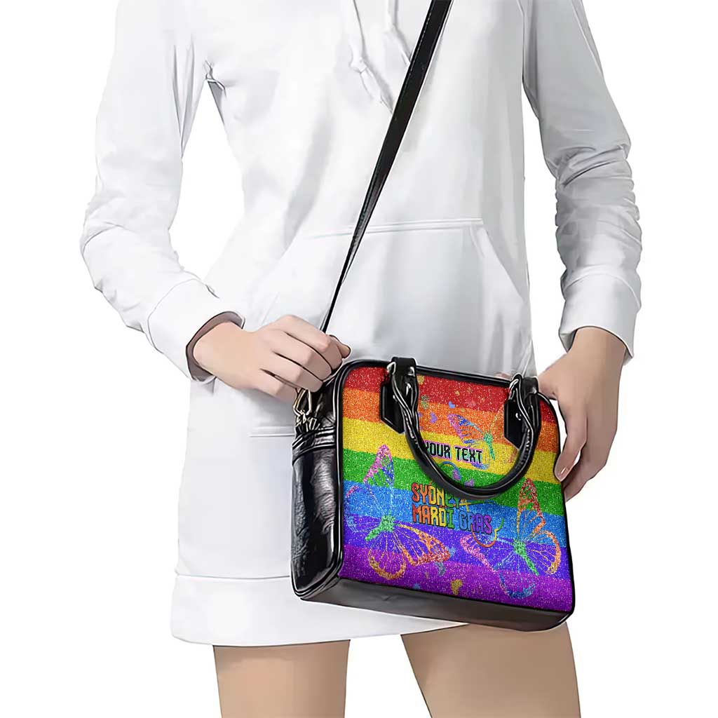 Sydney Mardi Gras Personalized Shoulder Handbag Pride Rainbow Glitter Colorful Style