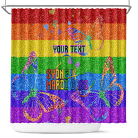 Sydney Mardi Gras Personalized Shower Curtain Pride Rainbow Glitter Colorful Style