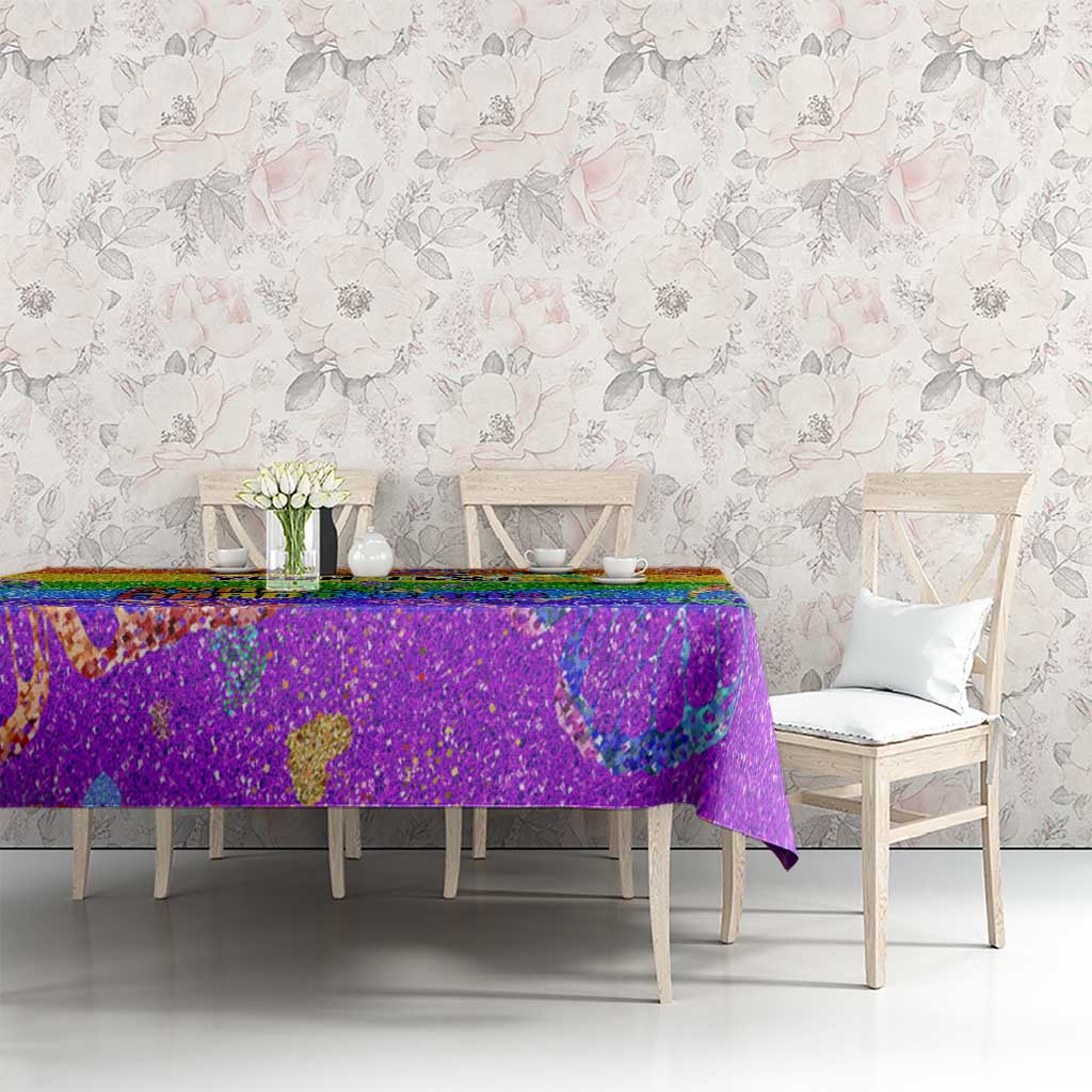 Sydney Mardi Gras Personalized Tablecloth Pride Rainbow Glitter Colorful Style - Wonder Print Shop