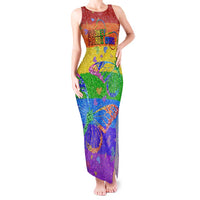 Sydney Mardi Gras Personalized Tank Maxi Dress Pride Rainbow Glitter Colorful Style - Wonder Print Shop