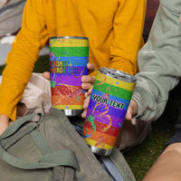 Sydney Mardi Gras Personalized Tumbler Cup Pride Rainbow Glitter Colorful Style - Wonder Print Shop
