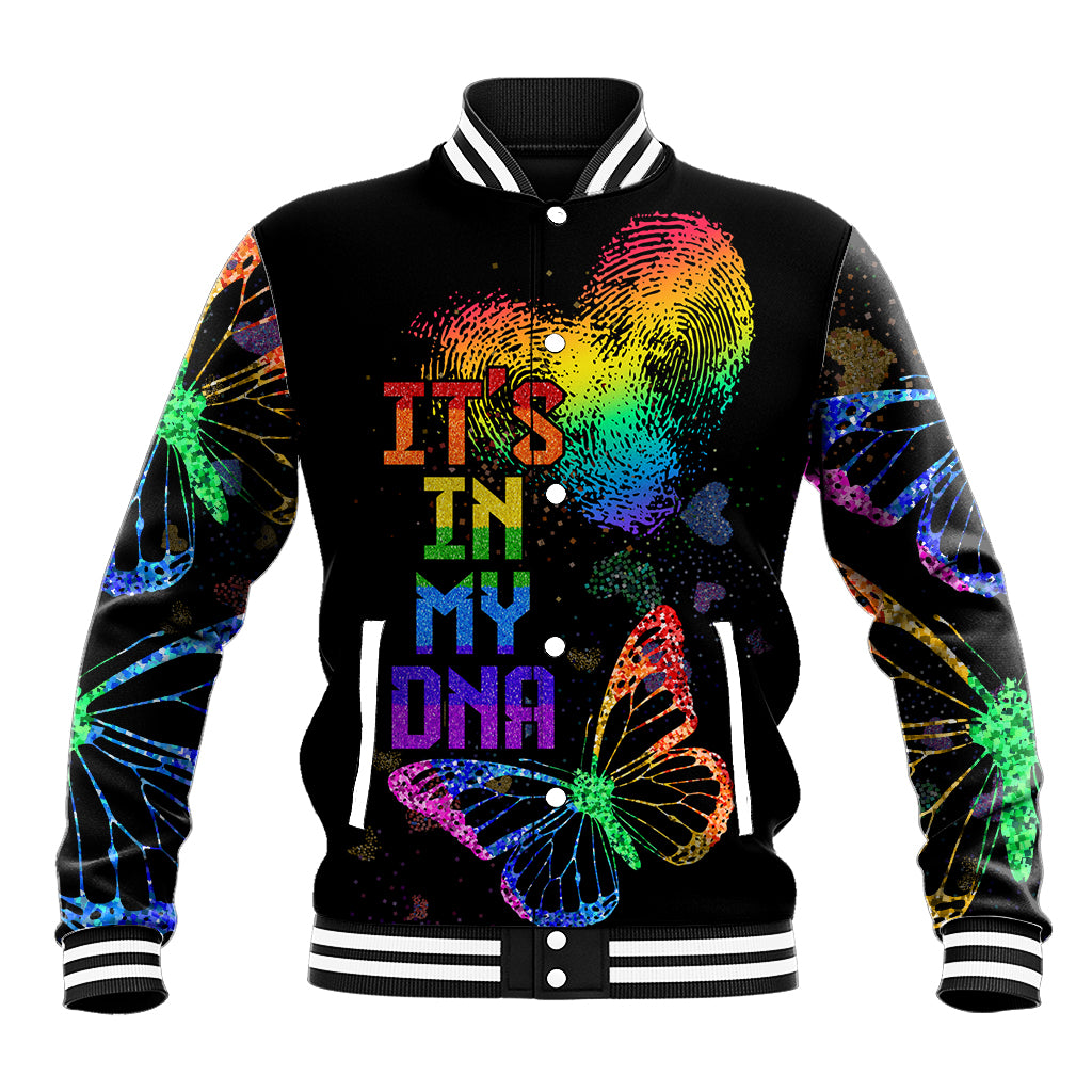 It's In My DNA LGBT History Month Baseball Jacket LT9 - Wonder Print Shop