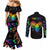 It's In My DNA LGBT History Month Couples Matching Mermaid Dress and Long Sleeve Button Shirt