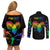 It's In My DNA LGBT History Month Couples Matching Off Shoulder Short Dress and Long Sleeve Button Shirt LT9 - Wonder Print Shop