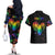 It's In My DNA LGBT History Month Couples Matching Off The Shoulder Long Sleeve Dress and Hawaiian Shirt LT9 - Wonder Print Shop