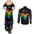 It's In My DNA LGBT History Month Couples Matching Summer Maxi Dress and Long Sleeve Button Shirt LT9 - Wonder Print Shop